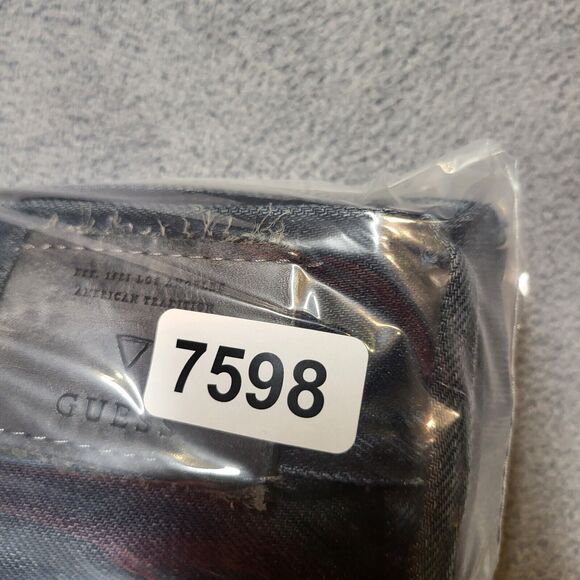 Guess Jeans Mens 31x28 Blue Robertson Slim Tapered Distressed Denim - Picture 10 of 10